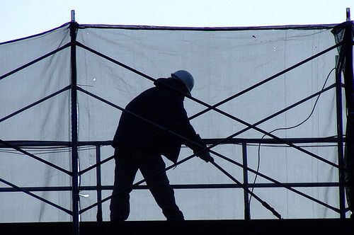 A worker at a different site